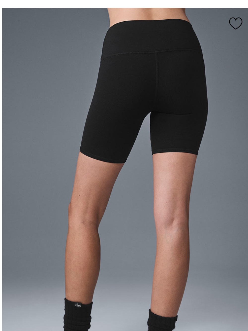 ALO Yoga Black High-Rise Bike Shorts - Picture 3 of 7